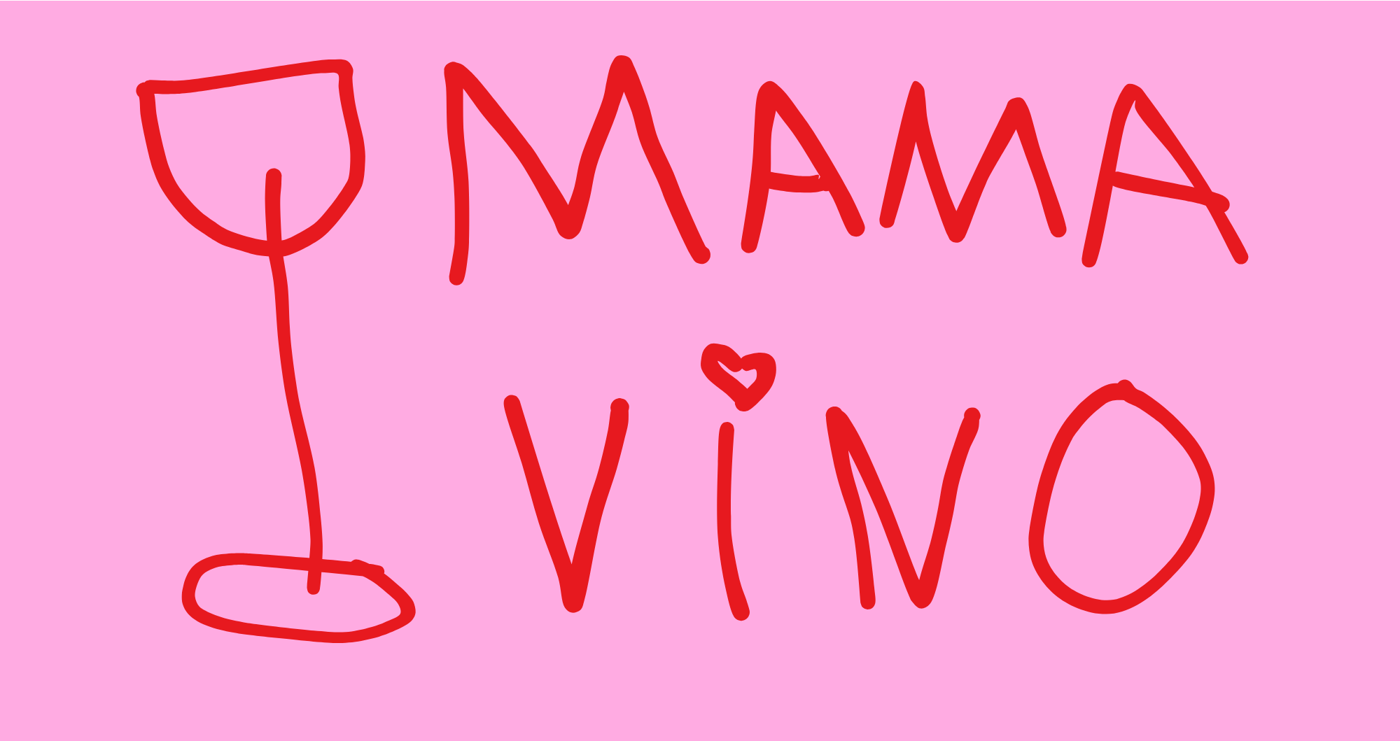 Mama vino logo on rotating track